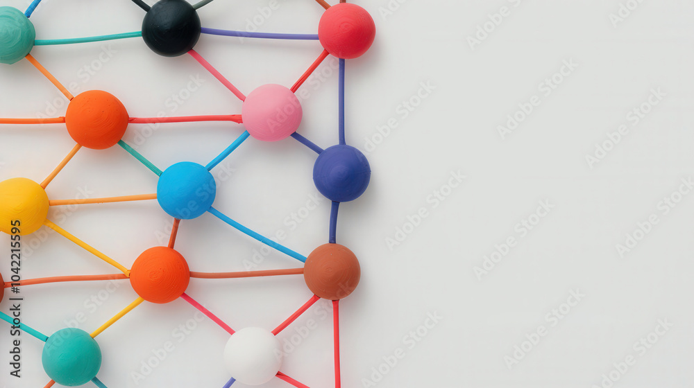 Vibrant 3D Clay Network Icon, an engaging and colorful representation of connectivity, ideal for dynamic marketing and digital communication contexts. Vibrant 3D Clay Network Icon, an engaging and colorful representation of connectivity, ideal for dynamic marketing and digital communication contexts.