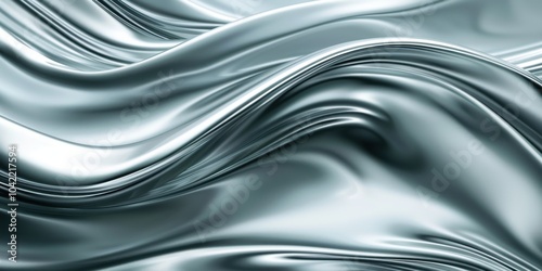 Corporate abstract silk background in platinum tones for business design