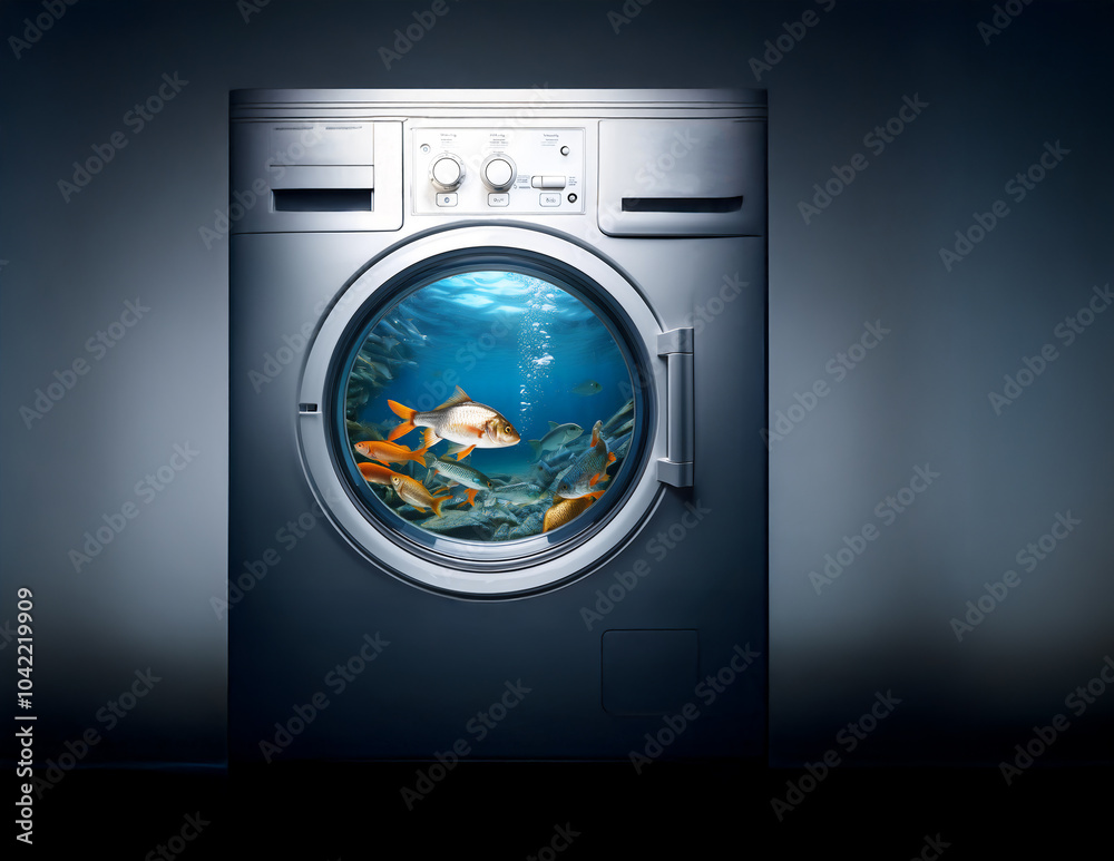 Fische in einem Waschautomaten
