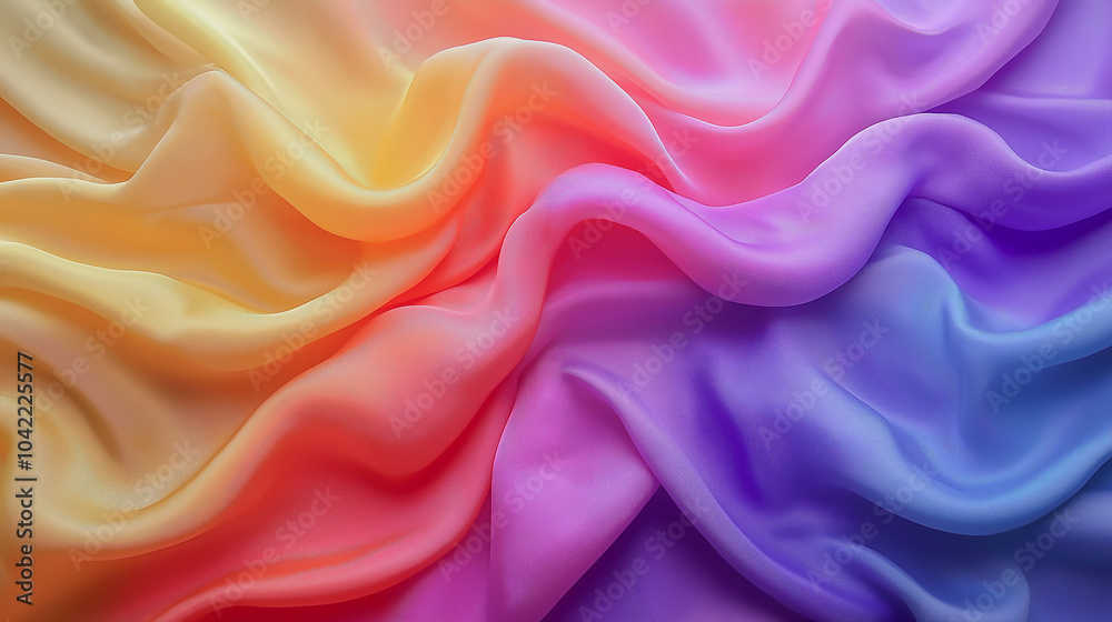 Fototapeta premium カラフルな繊維のアブストラクトイメージ