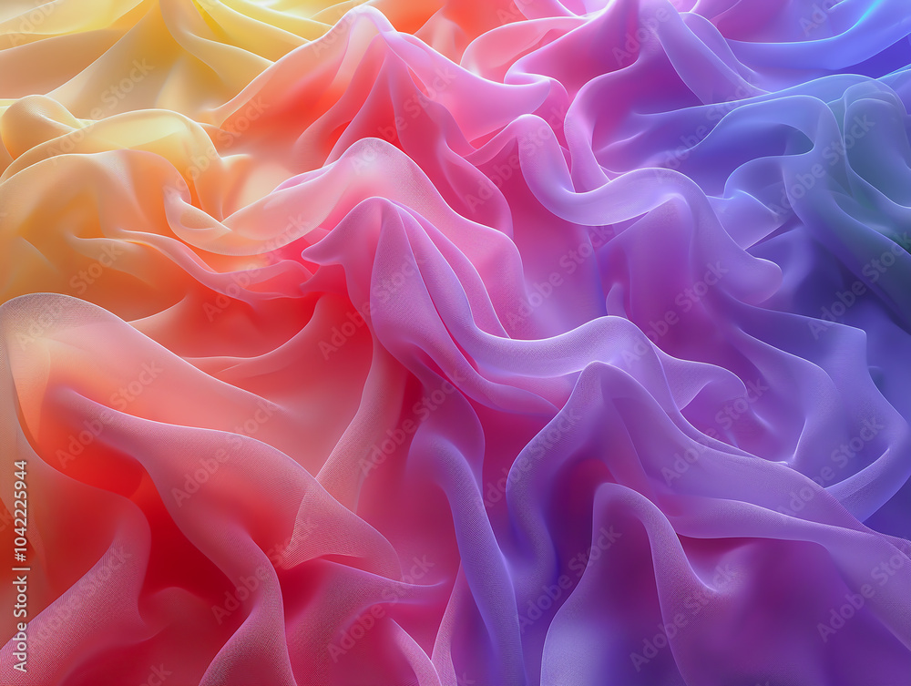 Obraz premium カラフルな繊維のアブストラクトイメージ