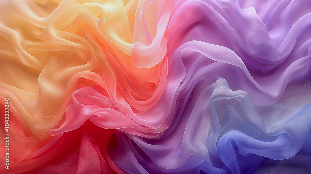 Obraz premium カラフルな繊維のアブストラクトイメージ