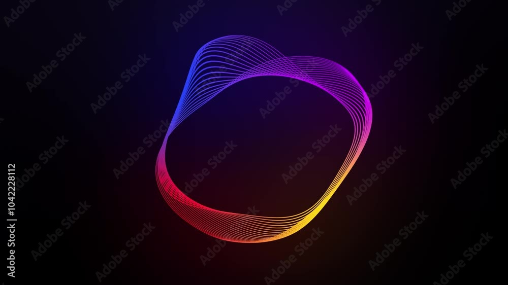 Colorful gradient abstract circle pattern modern animated background ...