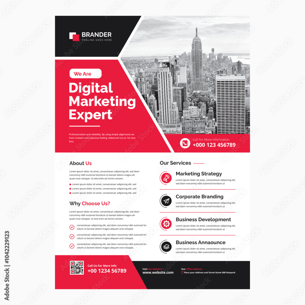 Fototapeta premium corporate business flyer design