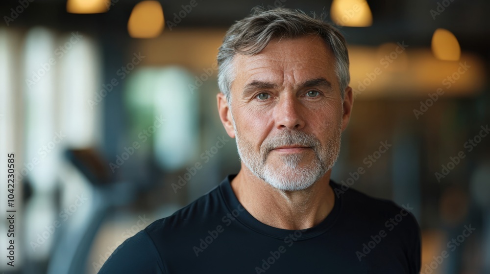 Confident Man Staying Active at the Gym Confident Man Staying Active at the Gym