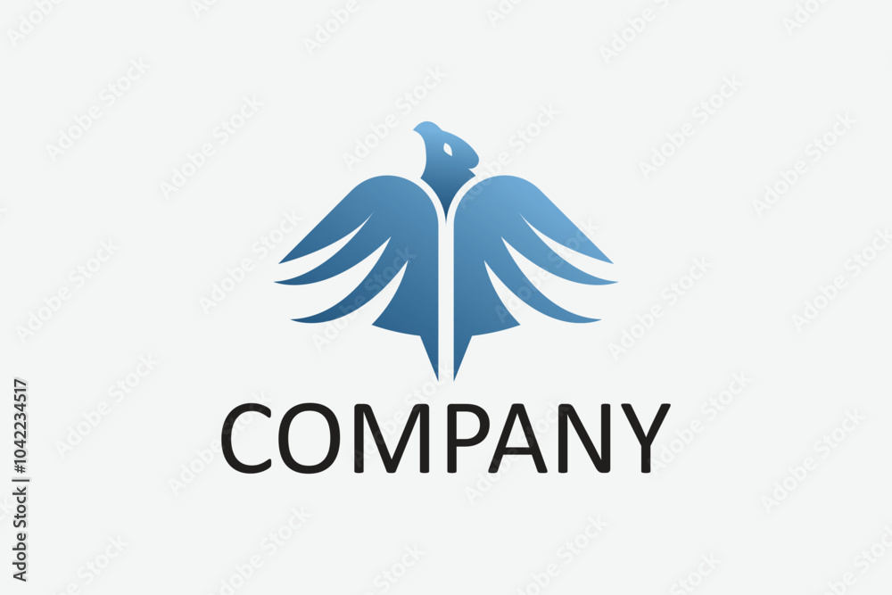 Fototapeta premium Simple Eagle Logo Template Design Concept