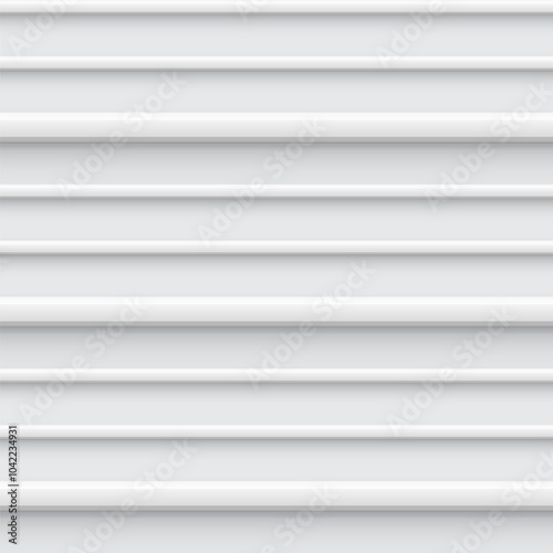 Abstract seamless background of corrugated metal sheet with horizontal lines.