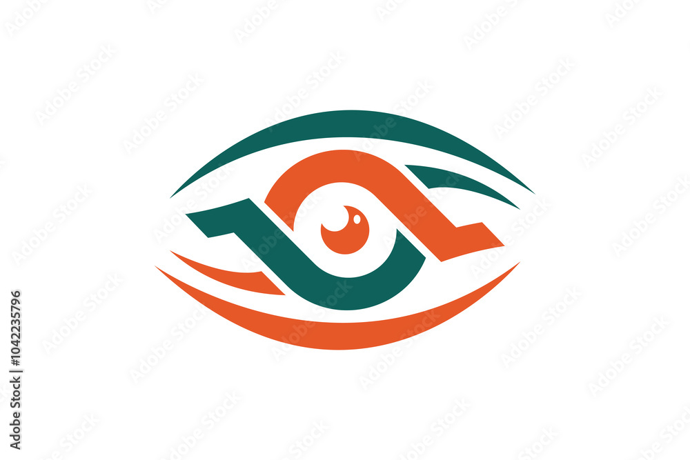 Obraz premium Abstract Simple Eye Logo vector concept design