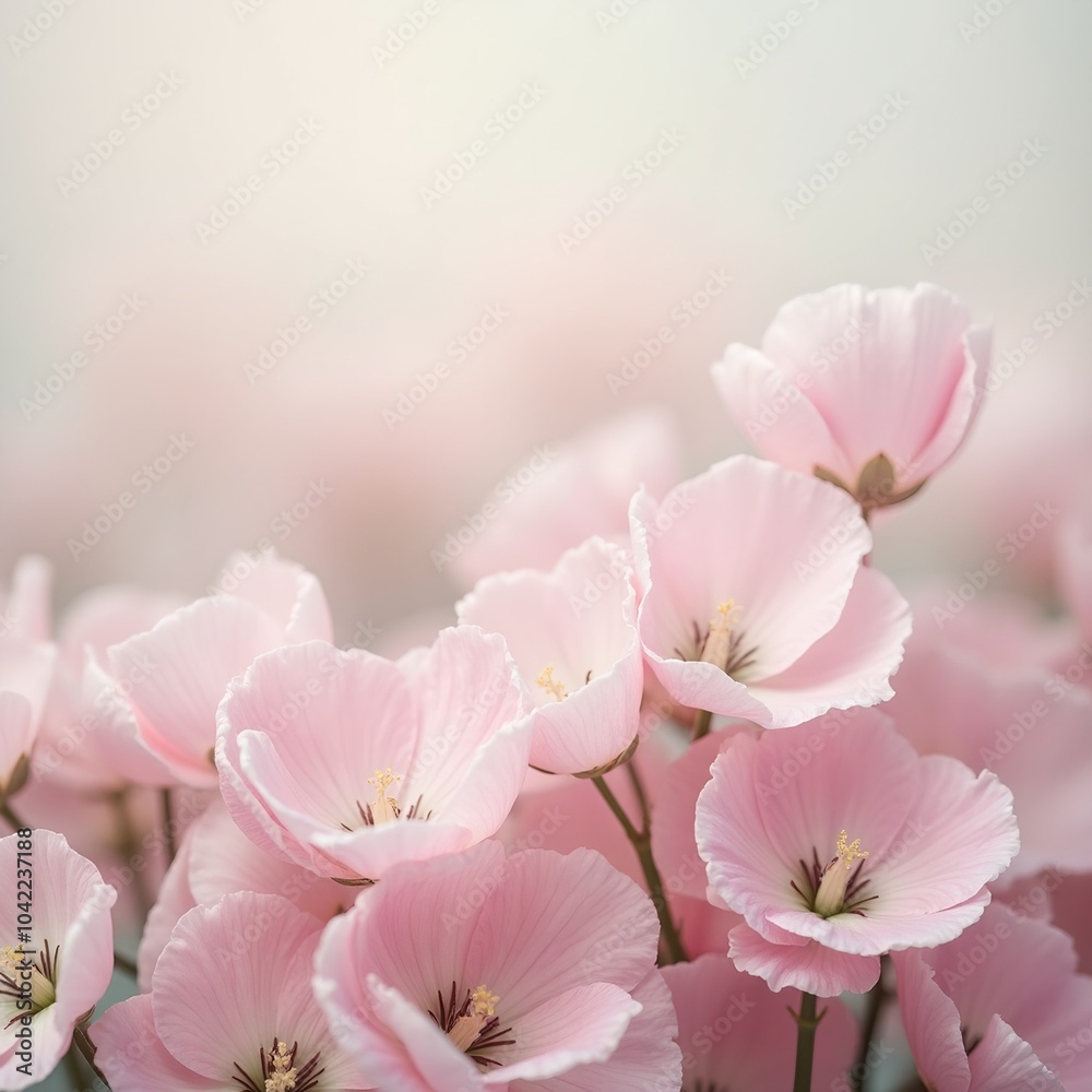 Soft pink and white sweet pea flowers in full bloom exuding romance and sweetness Soft pink and white sweet pea flowers in full bloom exuding romance and sweetness