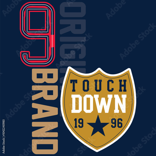 College and varsity patch designs featuring university sports texts, shields and heraldic designs, sports numbers and founding years. Designs for school patches.