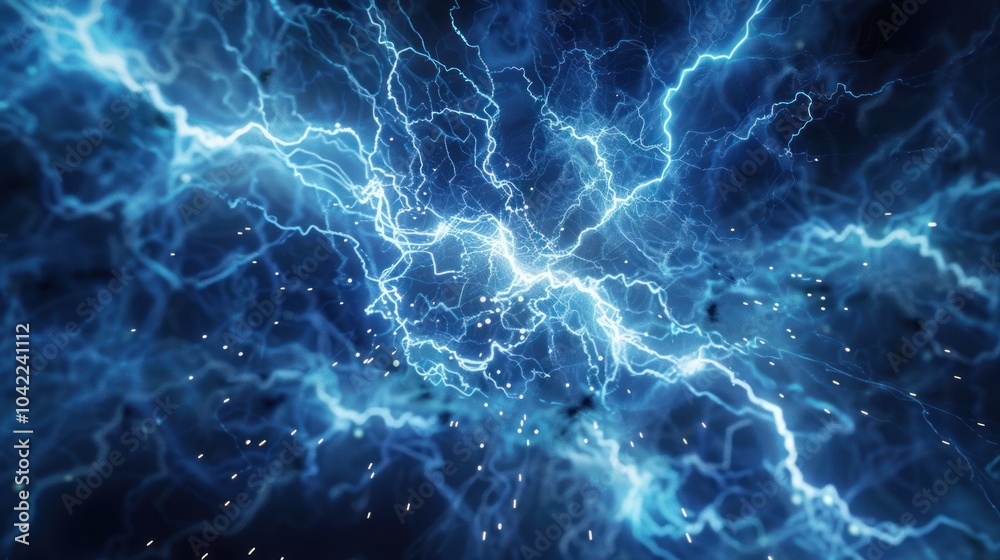 Obraz premium Abstract Lightning Bolt Background