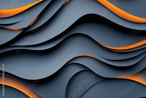 Textured black surface with concentric circular patterns creates depth and vi...