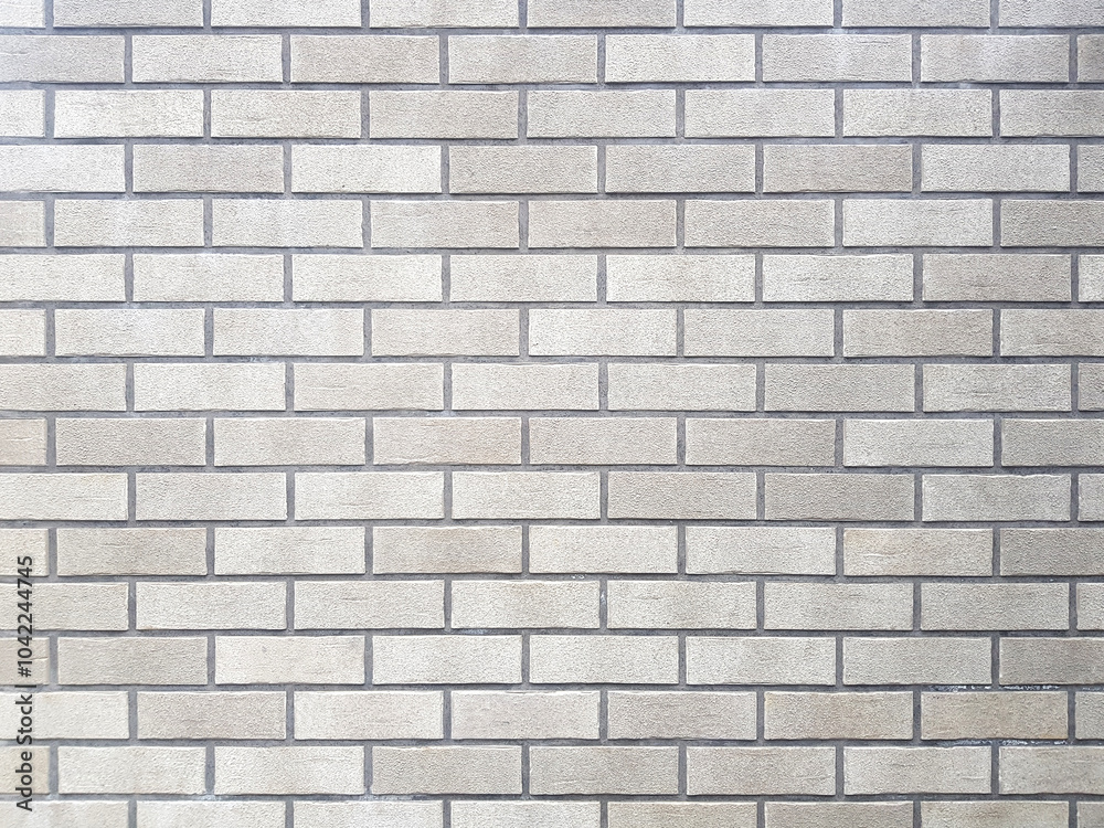 Obraz premium Modern white brick wall texture background.
