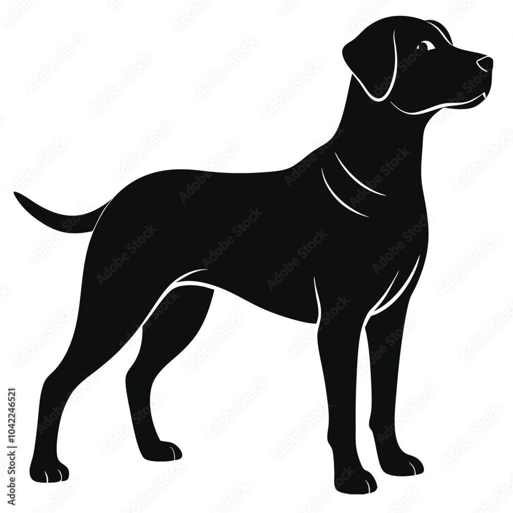 dog vector silhouette vector with a white background dog vector silhouette vector with a white background