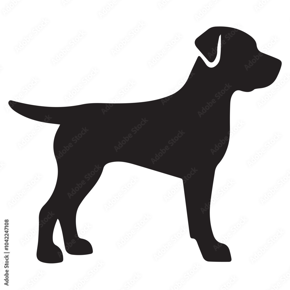 dog vector silhouette vector with a white background dog vector silhouette vector with a white background