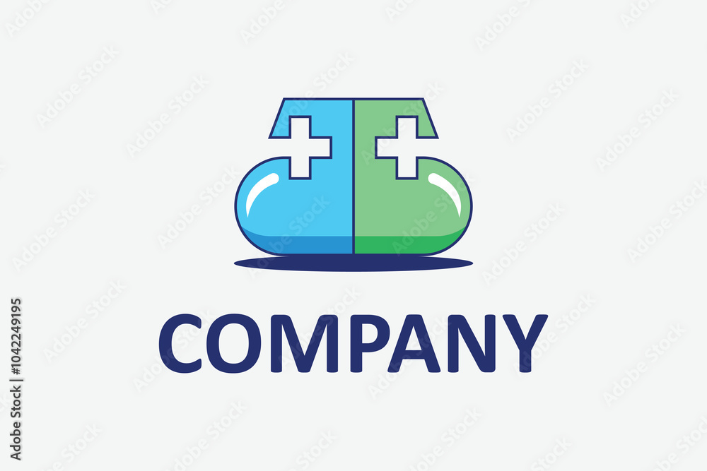 Simple medicine vector logo design template Simple medicine vector logo design template