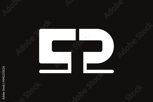 Simple Techno Letter CTP logo vector design template