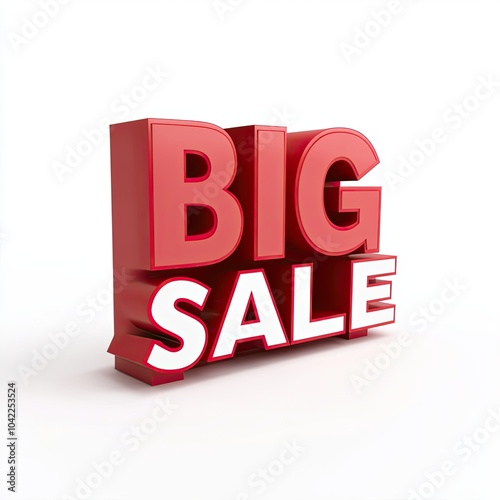 "BIG SALE" isolated on a solid white background.