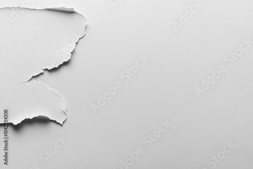 PNG Paper with two ripped edges white background minimalist.