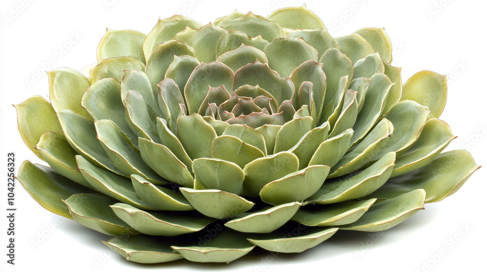 Green Succulent Plant Isolated on White Background Green Succulent Plant Isolated on White Background