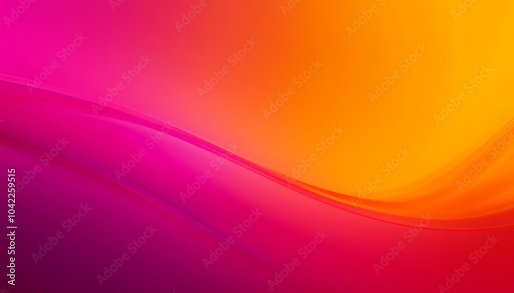Fototapeta premium Abstract Gradient with Curved Lines in Pink and Orange, Abstract Background, Gradient, Orange, Pink