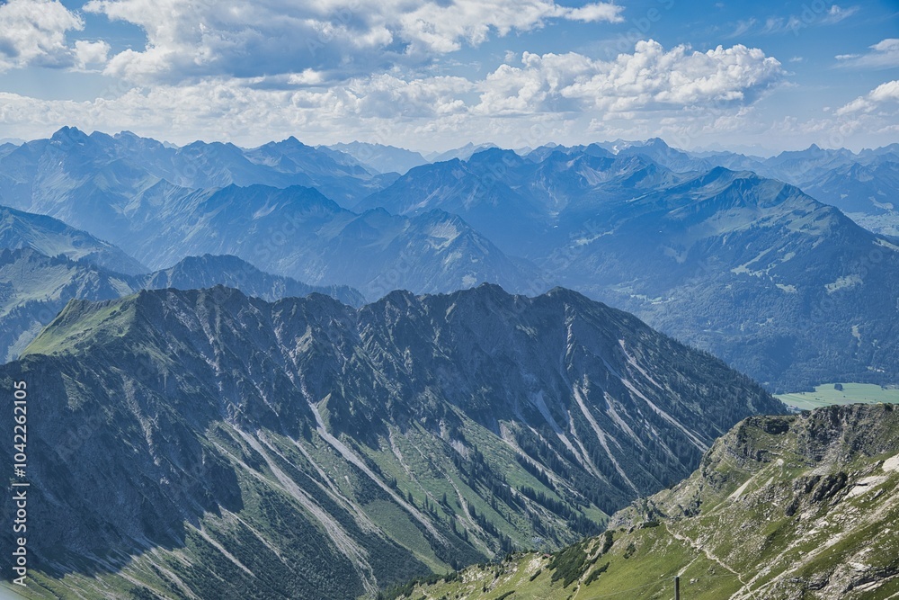 Fototapeta premium Oberstdorf, Allgäu, Fellhorn und Umgebung, Breitachtal