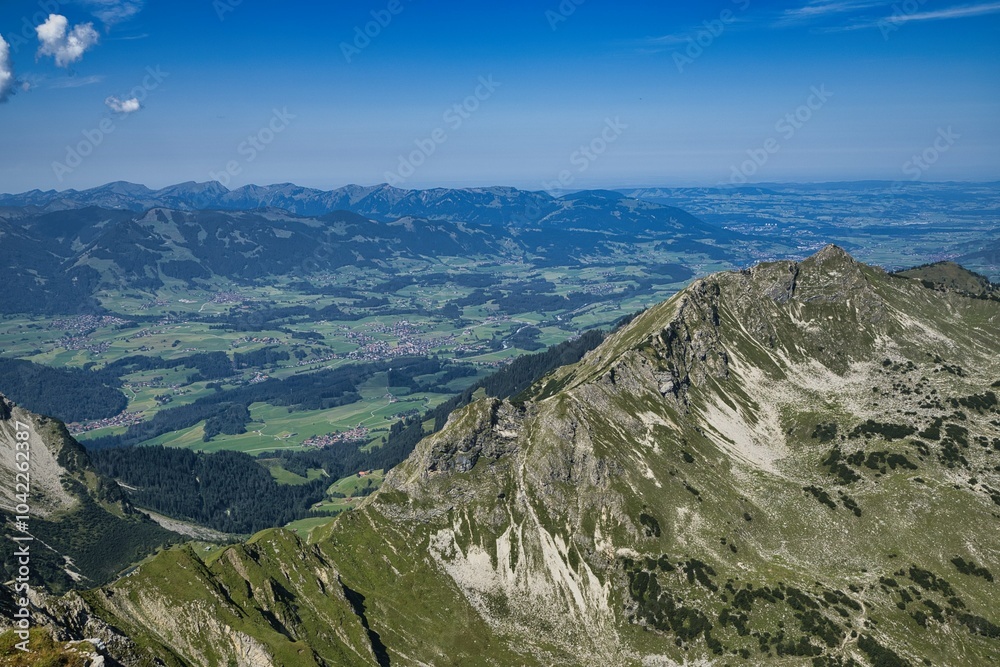 Fototapeta premium Oberstdorf, Allgäu, Fellhorn und Umgebung, Breitachtal