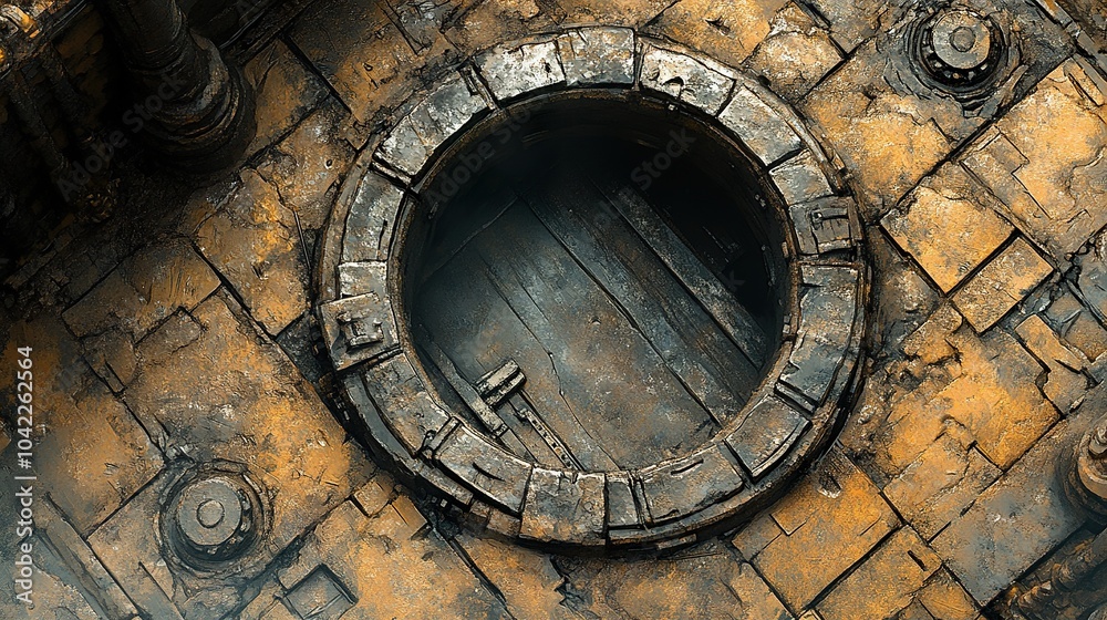 Fototapeta premium Rusty Metal Texture: Abstract Industrial Background