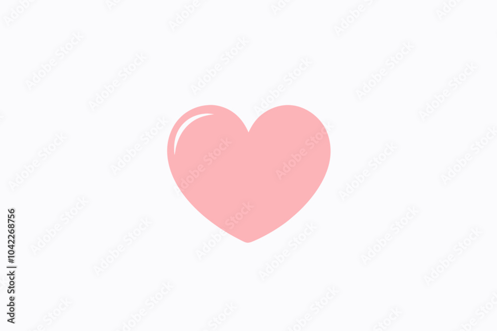 A glowing heart surrounded by mist.on white A glowing heart surrounded by mist.on white
