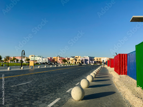 Billede på lærred Doha Old Port Park is a beautiful place to rest and exercise, Qatar
