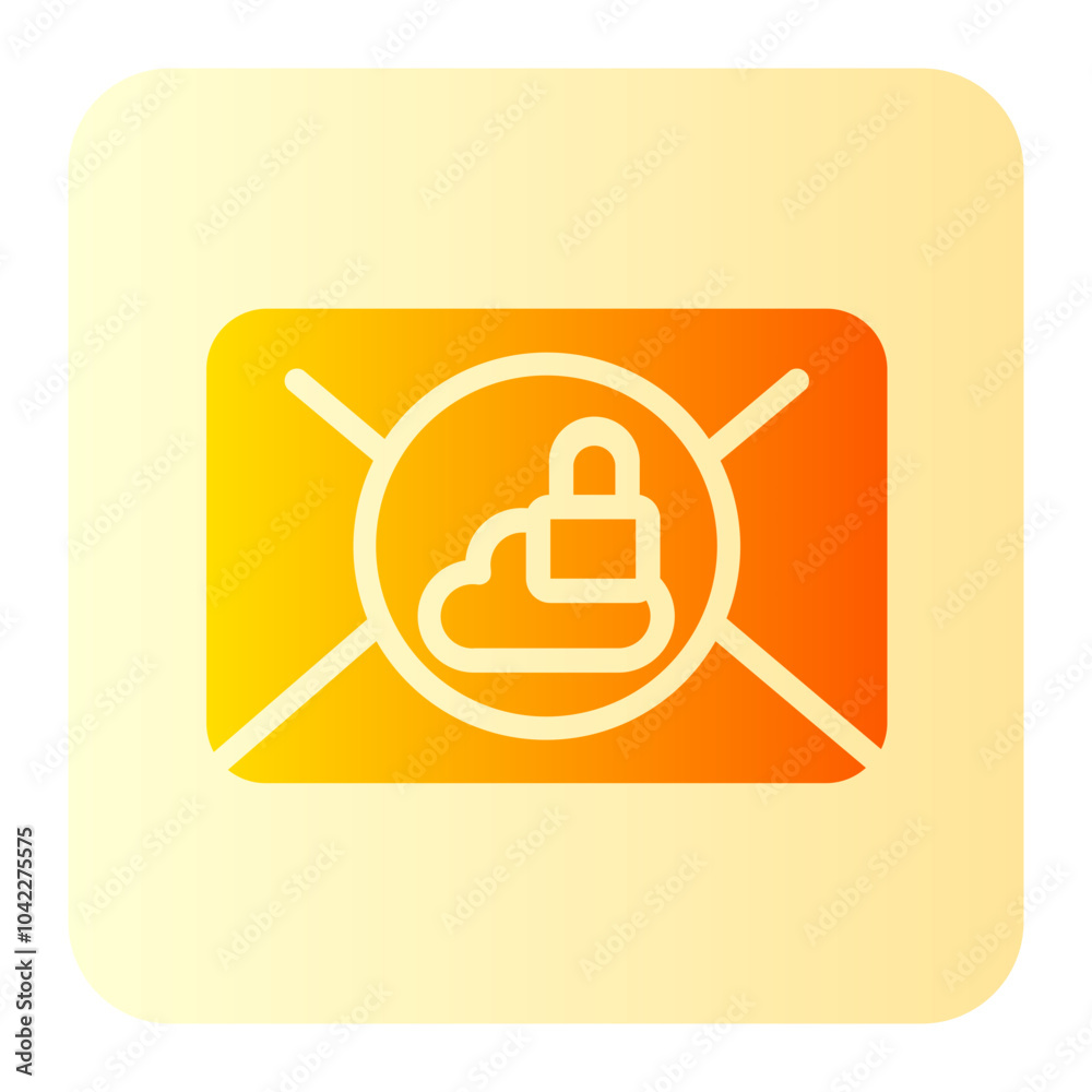 Fototapeta premium email gradient icon