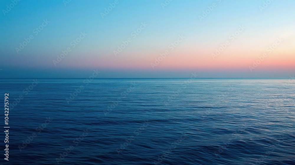 Fototapeta premium Peaceful Sunset Over the Ocean