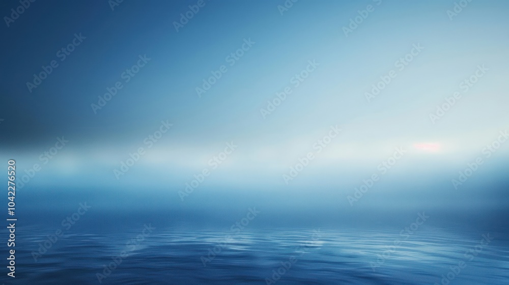 Fototapeta premium Misty Morning Over Water