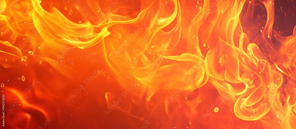 Abstract fiery background with swirling flames and a warm orange glow. Abstract fiery background with swirling flames and a warm orange glow.