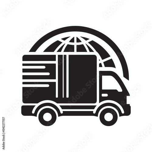 High-Quality Pickup Truck Silhouette Illustrations for Creative Projects photo