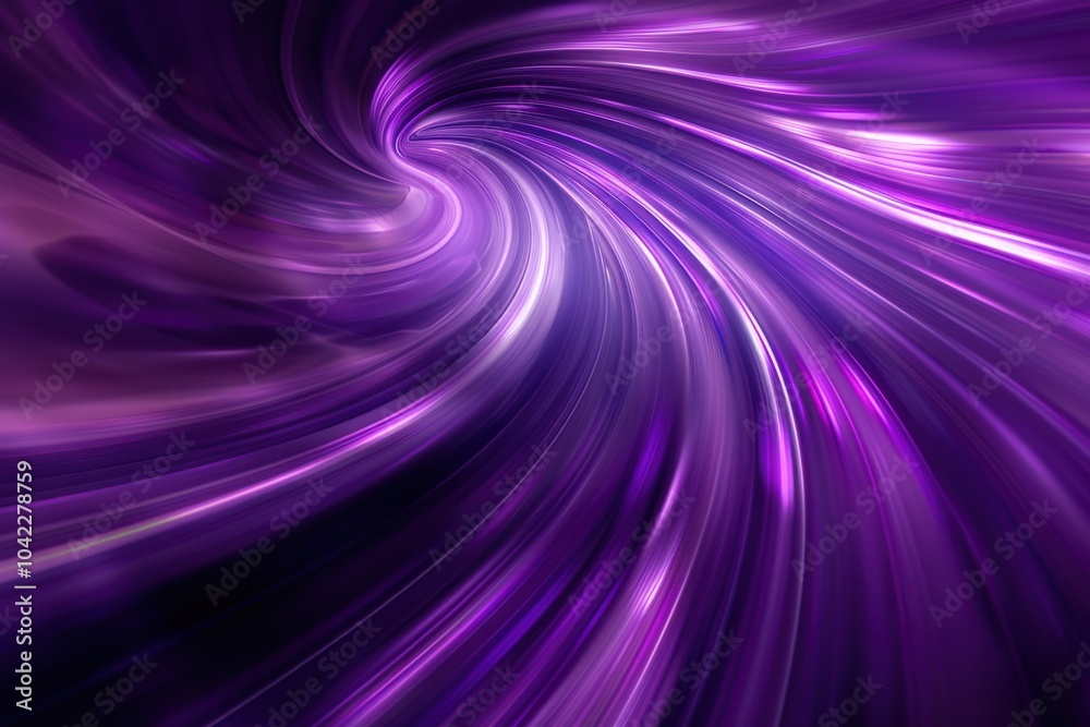Obraz premium Abstract Swirling Purple and White Light Tunnel