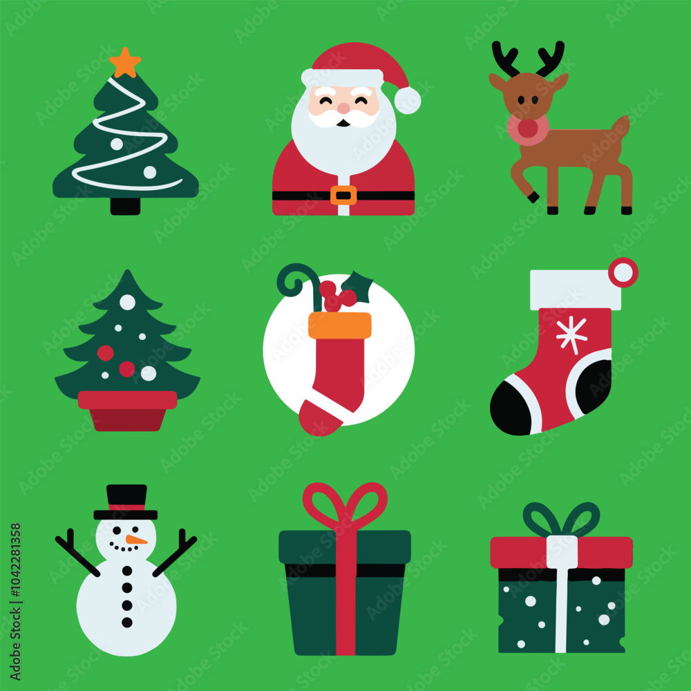 Christmas Icons design Christmas Icons design
