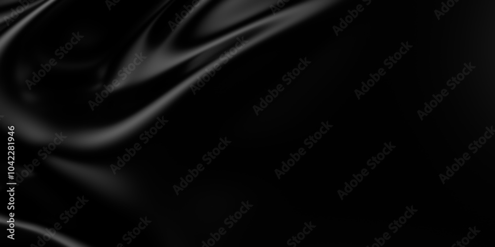3d soft black waves background. Dark silk crumples. Elegant minimalistic satin ripples backdrop. 3d render illustration 3d soft black waves background. Dark silk crumples. Elegant minimalistic satin ripples backdrop. 3d render illustration