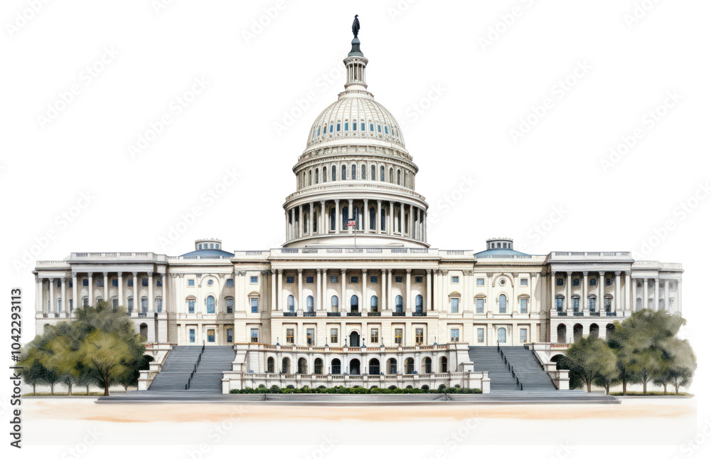 Obraz premium PNG Building architecture landmark courthouse.