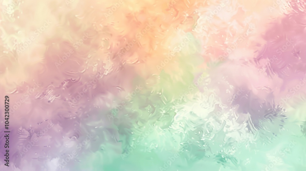 Obraz premium A pastel gradient background blending soft purple, light green, and peach