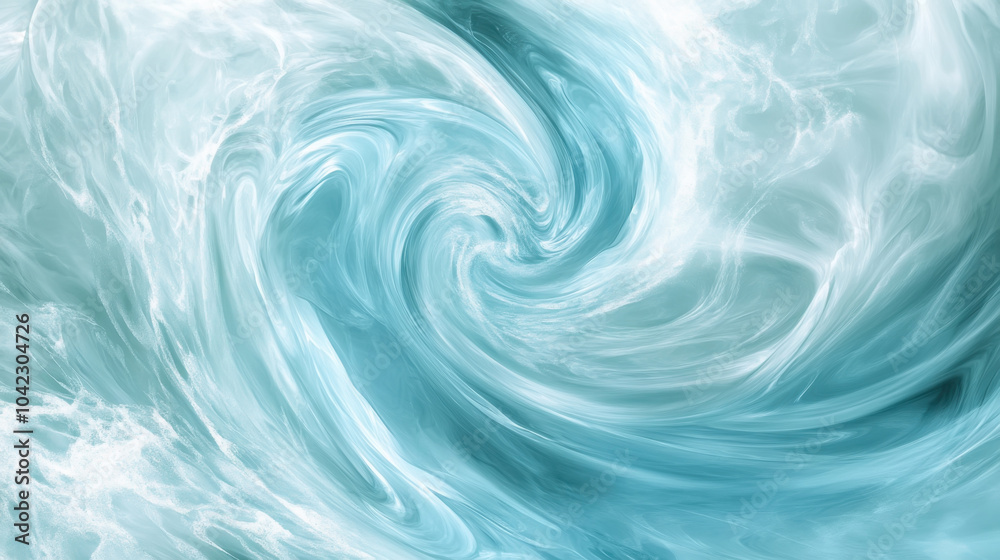 Serene abstract swirls in blue and teal with soft white highlights Serene abstract swirls in blue and teal with soft white highlights