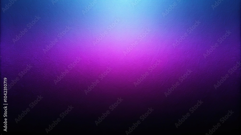 Fototapeta premium Dark and moody purple and black gradient background with glowing noise texture