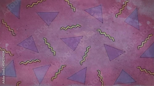 Watercolor Painted 80s - 90s Animated Texture