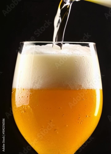 Wallpaper Mural Beer getting poured into glass. Torontodigital.ca