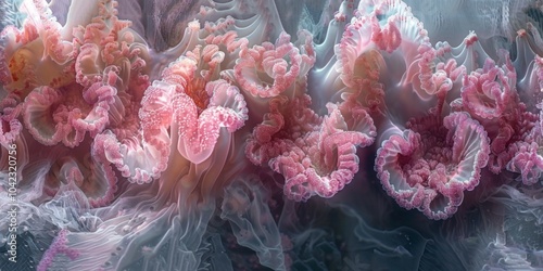 An immersive 360-degree panorama of the respiratory epithelium, illustrating the ciliated cells and mucous glands lining the airways