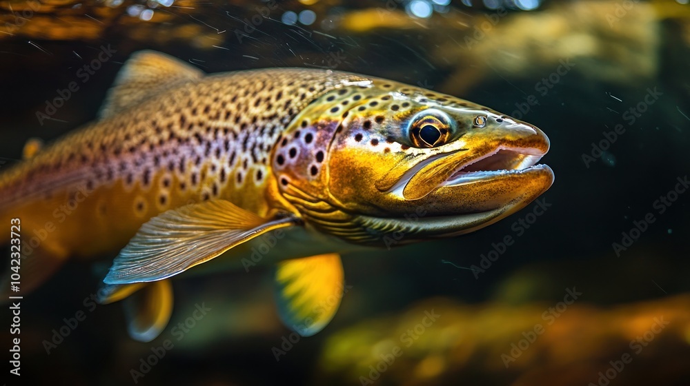 Brown Trout in its Natural Habitat Brown Trout in its Natural Habitat