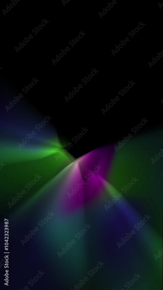 verde violeta y morado sobre fondo negro luces rotatorias vertical