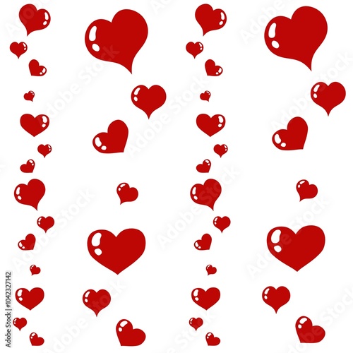 Valentines day seamless pattern heart