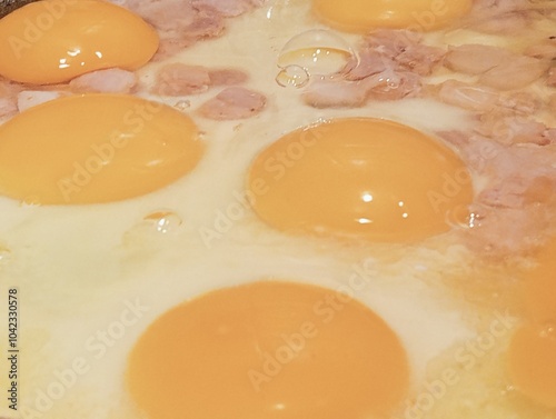 Obraz na płótnie eggs and flour w salonie