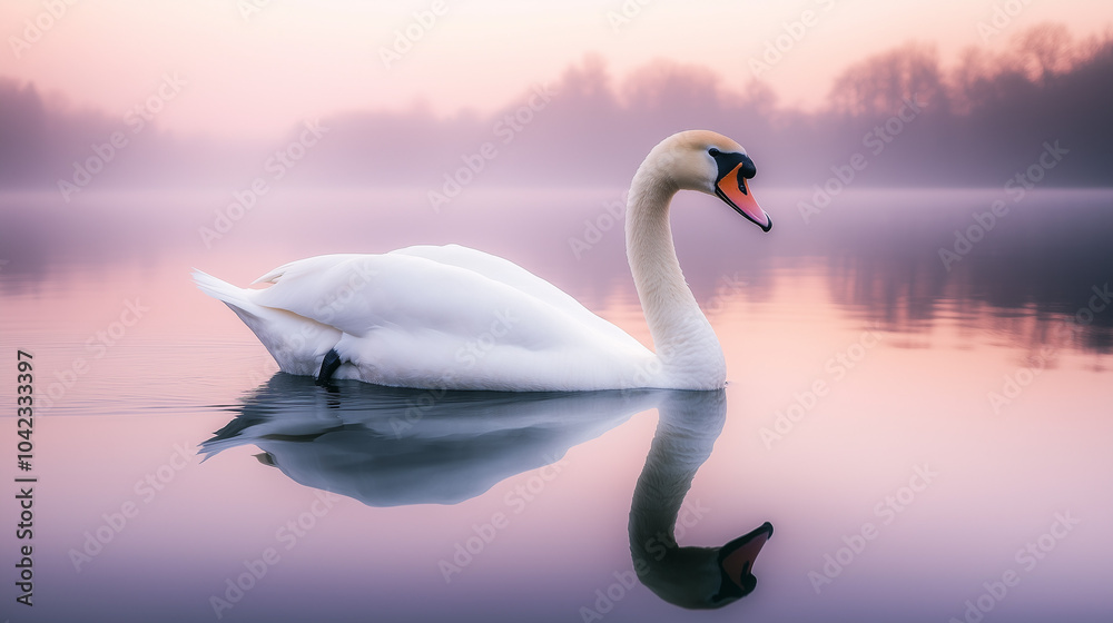 white swan on the water white swan on the water